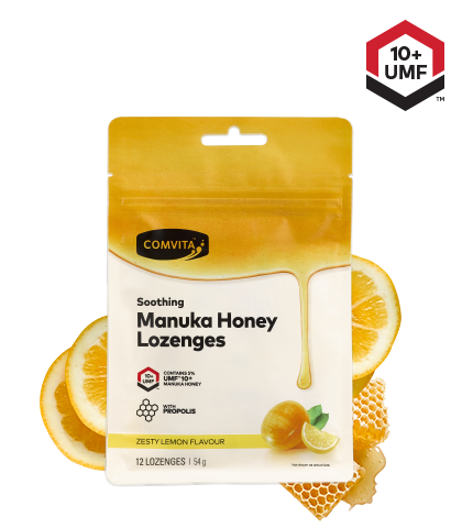 Comvita Manuka Honey With Propolis 12 Lozenges Lemon & Honey